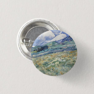  Landscape Behind Saint-Paul Vincent van Gogh     3 Cm Round Badge