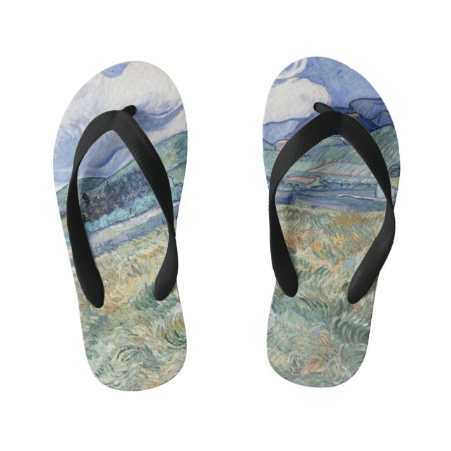  Landscape Behind Saint-Paul Vincent van Gogh      Kid's Jandals (Footbed)