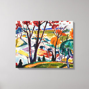 Landscape Bridge Huntingdon Valley Henry L. Sayen Canvas Print