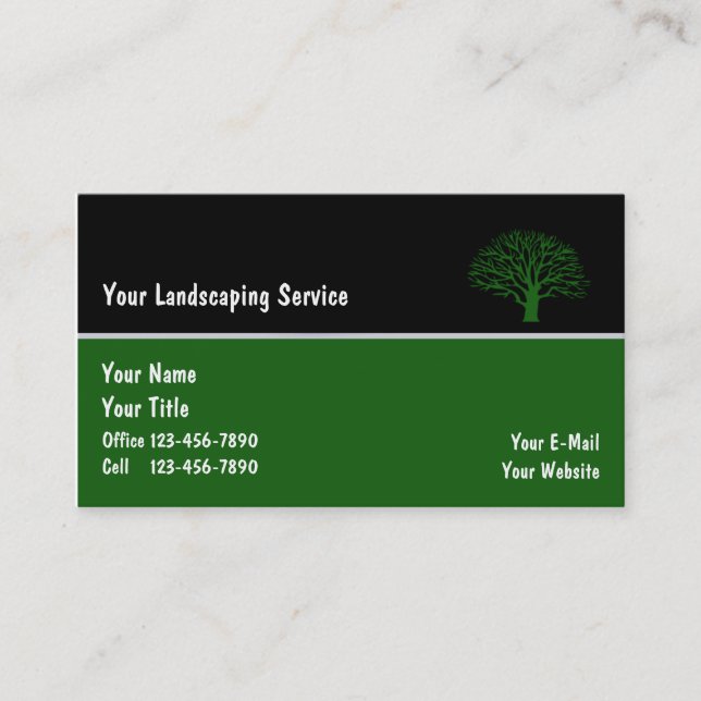 Landscape Business Cards_6 Card (Front)