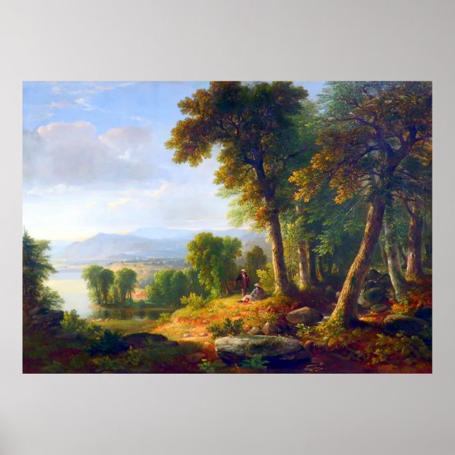 Landscape by Asher B  Durand 1850 Poster (Front)