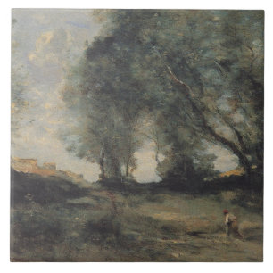 Landscape (by Camille Corot) Tile
