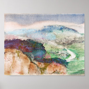 Landscape by Edgar Degas Poster
