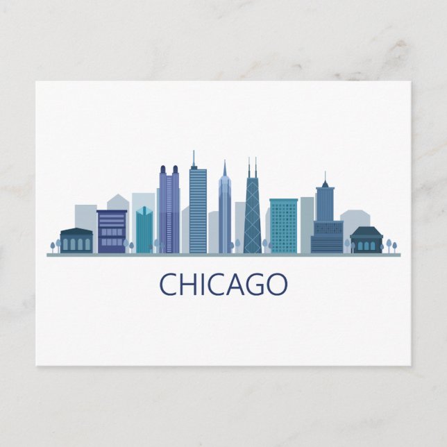 Landscape City View | Chicago, Illinois Postcard (Front)
