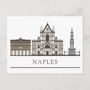 Landscape Cityscape   Naples, Italy Postcard