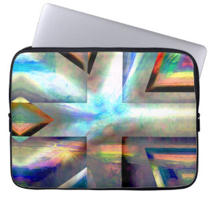 Landscape clippings transformed into frame throw p laptop sleeve