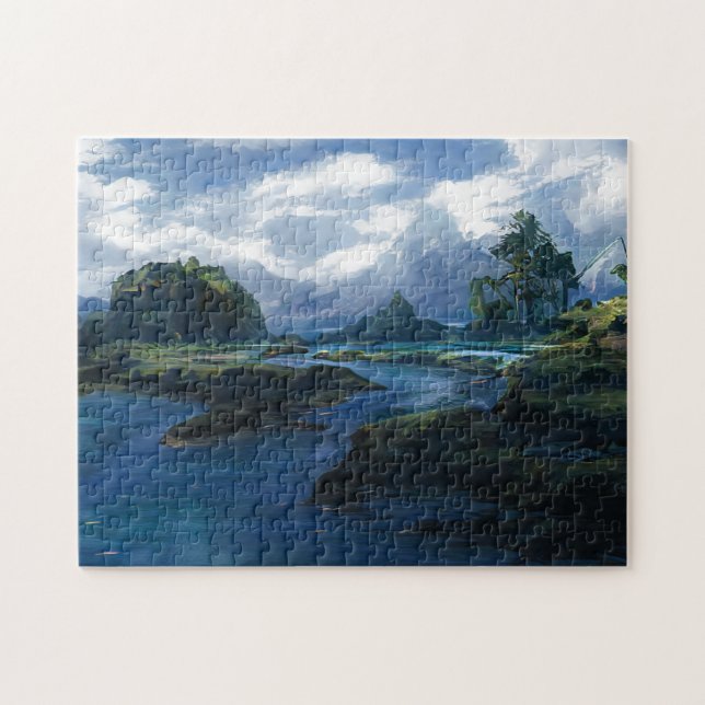 Landscape custom art photo puzzle (Horizontal)