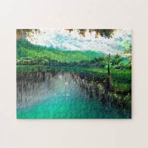 Landscape custom art photo puzzle