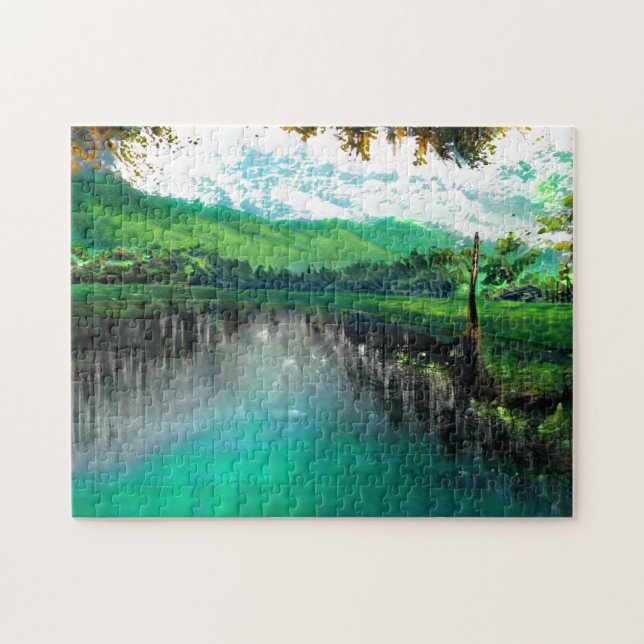 Landscape custom art photo puzzle (Horizontal)