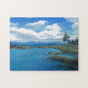 Landscape custom art photo puzzle