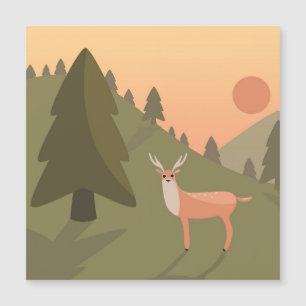 Landscape Deer Mountain Nature Wild Park Sunset Po