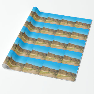 Landscape desert in Almeria, Andalusia, Spain Wrapping Paper