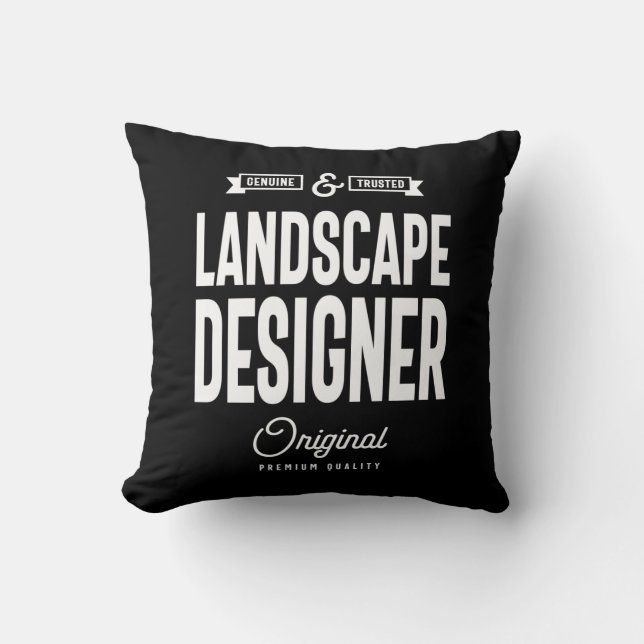 Landscape Designer Job Title Gift Cushion (Front)