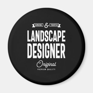 Landscape Designer Job Title Gift Magnet
