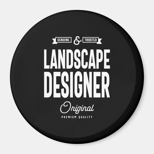 Landscape Designer Job Title Gift Magnet (Front)