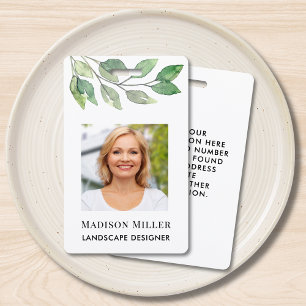Landscape Designer Photo ID   Badge