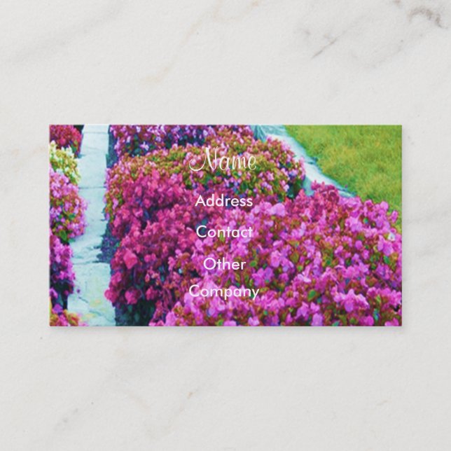 Landscape Designer Profile Card - Customisable (Front)