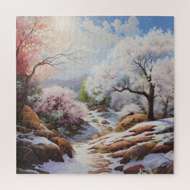 Landscape Early Spring Jigsaw Puzzle (Vertical)