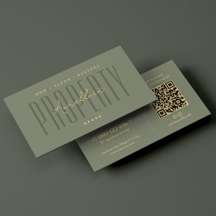 Landscape Exterior Care Professional Green Business Card