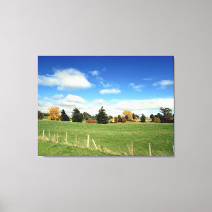 landscape farm triptych canvas print