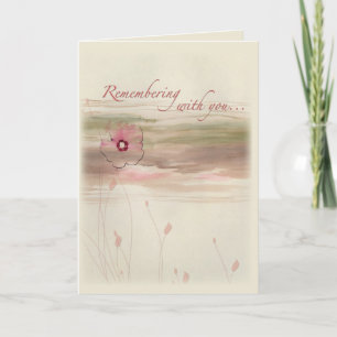 Landscape Flower Sympathy Card