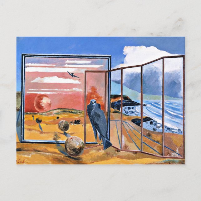 Landscape from a Dream, painting by Paul Nash Postcard (Front)