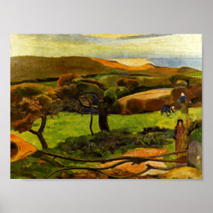Landscape From Bretagne by Paul Gauguin Poster