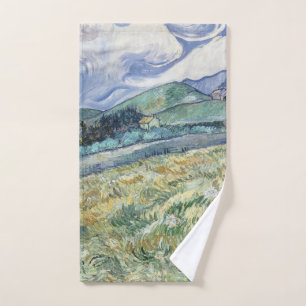 Landscape From Saint-Remy by Vincent van Gogh Hand Towel