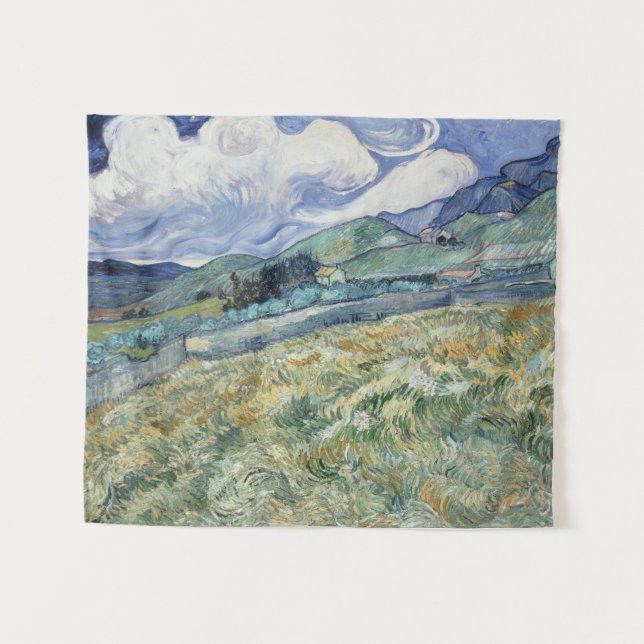 Landscape From Saint-Remy by Vincent van Gogh Tapestry (Front (Horizontal))