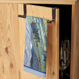  Landscape from Saint-Rémy by Vincent Van Gogh  Tea Towel