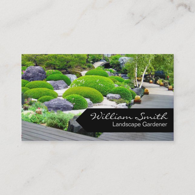 Landscape Gardener Business card (Front)