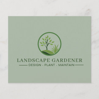 Landscape Gardener Flyer | Professional Gardeni