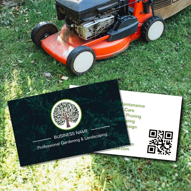 Landscape Gardener Logo Business Card | Profession (Creator Uploaded)