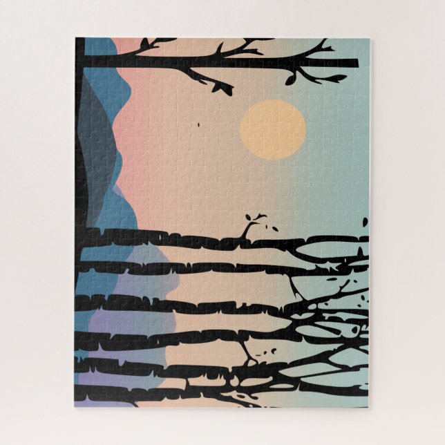 Landscape Hills & trees Puzzle (Vertical)