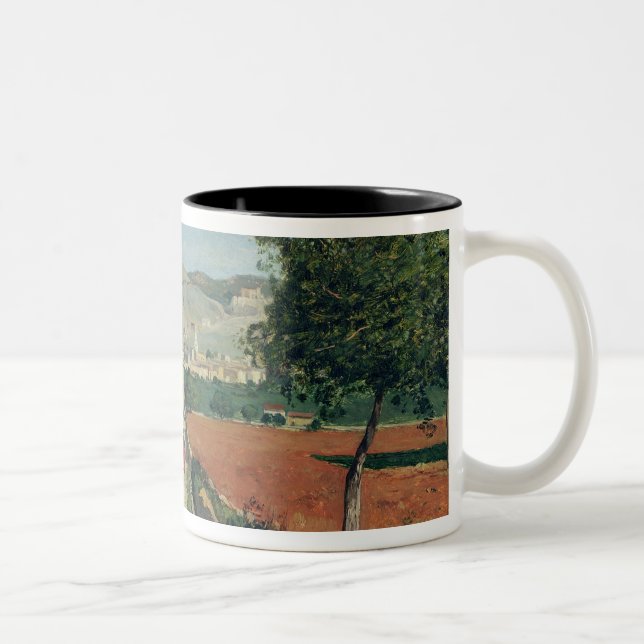 Landscape in Provence Two-Tone Coffee Mug (Right)