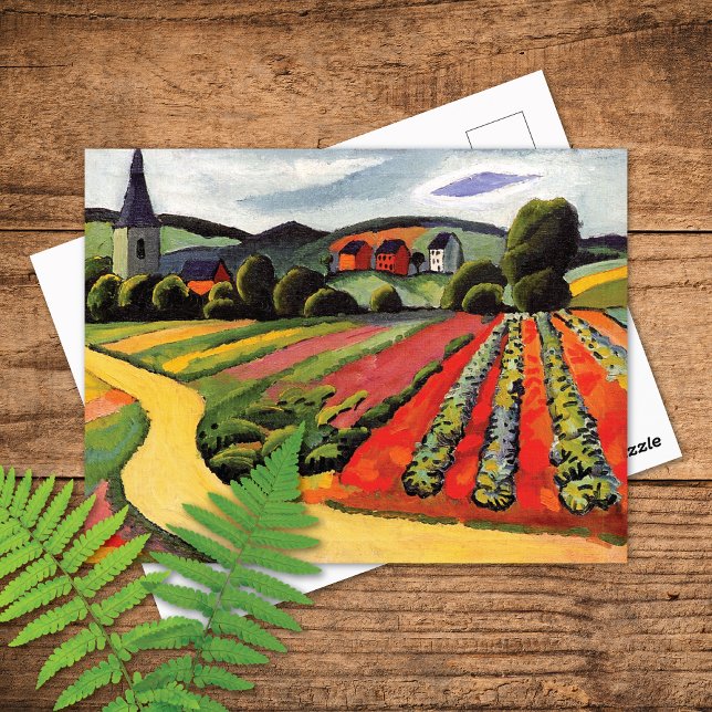 Landscape in Tegernsee August Macke Postcard (Creator Uploaded)