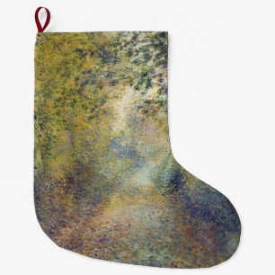 Landscape In the Woods (by Pierre-Auguste Renoir) Large Christmas Stocking