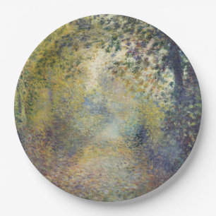 Landscape In the Woods (by Pierre-Auguste Renoir) Paper Plate