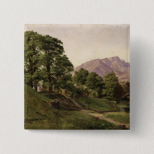 Landscape in Upper Bavaria, 1836 15 Cm Square Badge