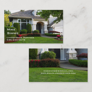Landscape, Lawn Care, Professional Business Card