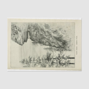 Landscape Mountain Cliff Ephemera Decoupage Tissue Paper