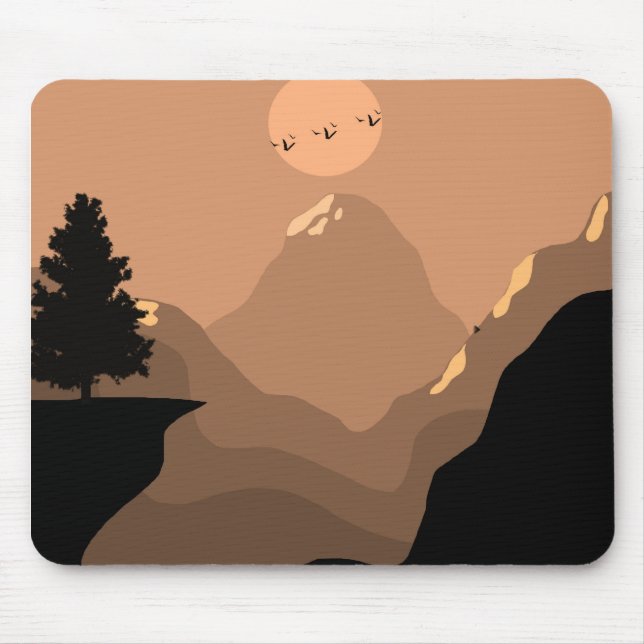Landscape Mountain Nature Mouse Pad (Front)