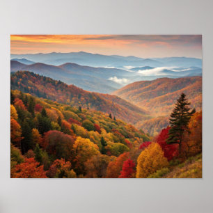 landscape, mountains, wildflowers, oil painting, i poster