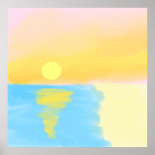 landscape nature painting poster