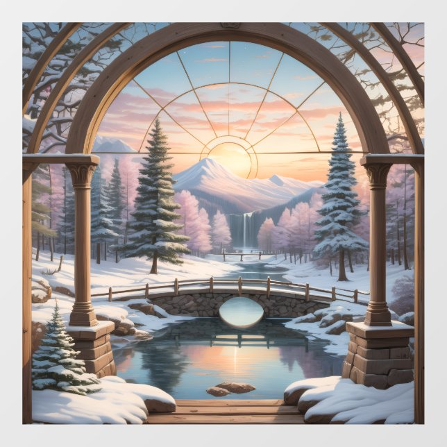 Landscape nature sunset lake Mountain  (Sheet)