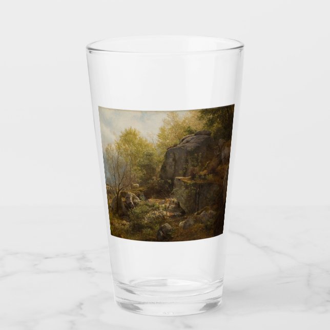 Landscape Near Conway, North Wales (by A.H. Wyant) Glass (Front)