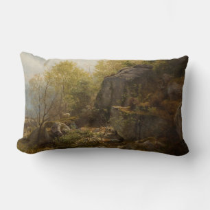 Landscape Near Conway, North Wales (by A.H. Wyant) Lumbar Cushion