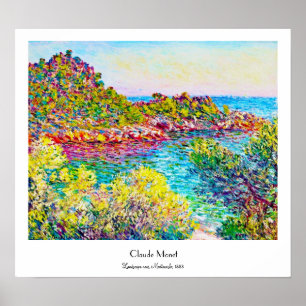 Landscape near Montecarlo, 1883 Claude Monet Poster