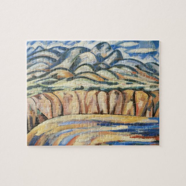 Landscape, New Mexico by Marsden Hartley, Fine Art Jigsaw Puzzle (Horizontal)