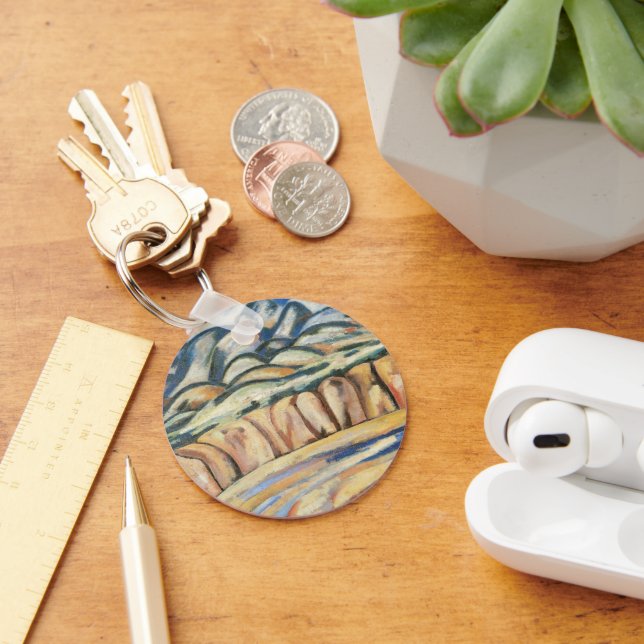 Landscape, New Mexico by Marsden Hartley, Fine Art Key Ring (Desk)